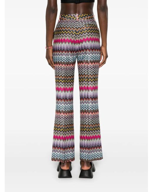 Missoni Bootcut Pantalon in het Red
