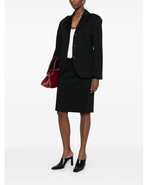 THE M.. Black Brigida Button Jacket