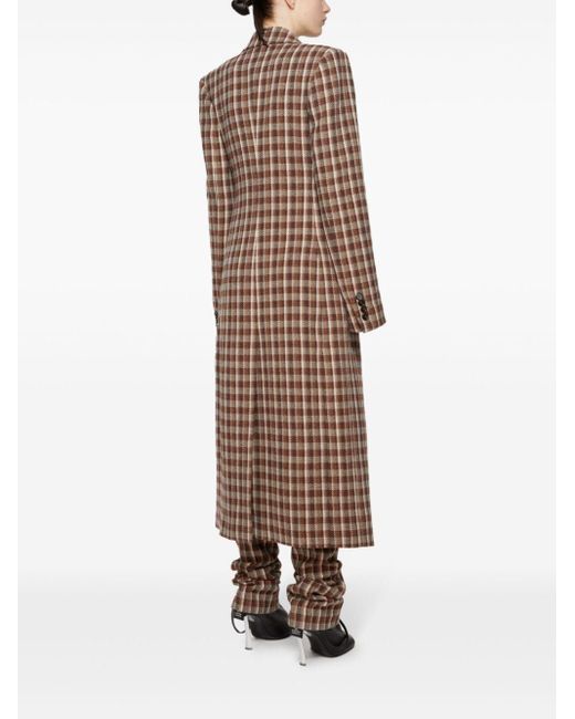 Acne check coat new arrivals