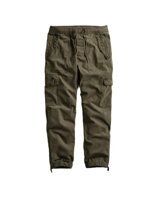 James Perse Green Cargo-Pocket Trousers for men