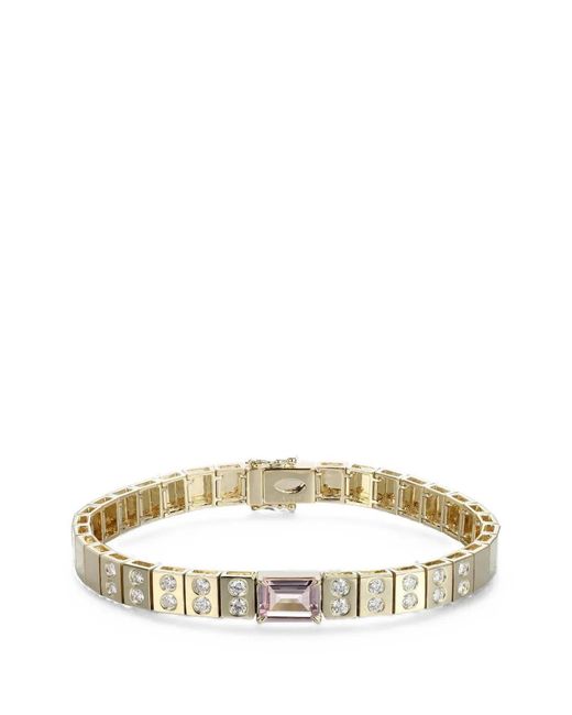 TYPE JEWELRY Metallic Morganite And Diamond Bracelet