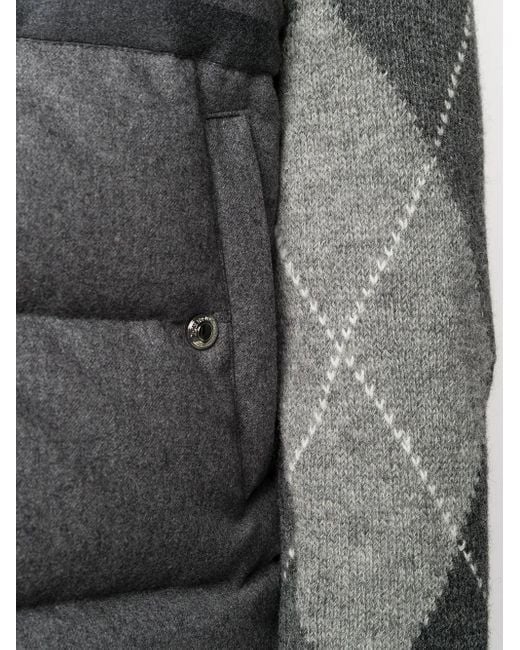 Chaleco Con Motivo 4-Bar Thom Browne de hombre de color Gray