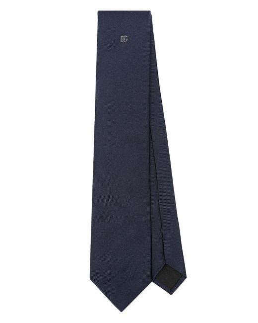 Corbata de sarga Dolce & Gabbana de hombre de color Blue