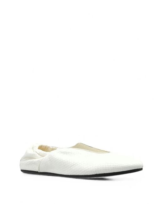 Jacquemus White The Ballets Soft Ballet Flats