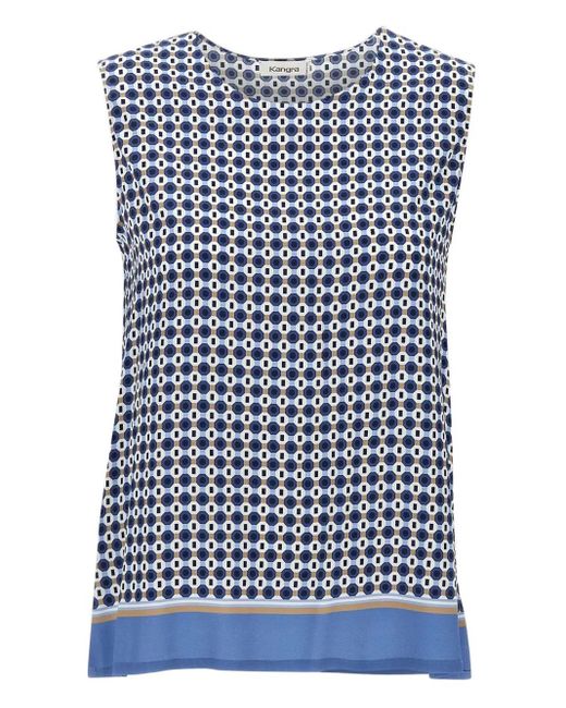 Kangra Blue Oberteil mit Print