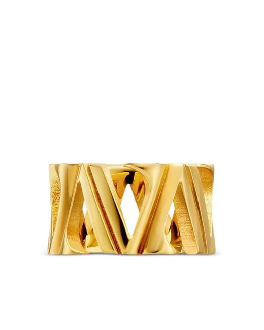 Versace ロゴディテール リング Metallic
