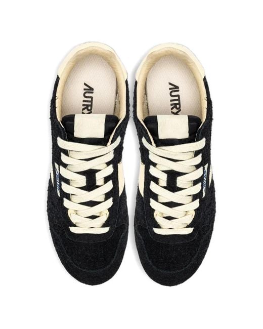 Autry Black Windspin Suede/Leather