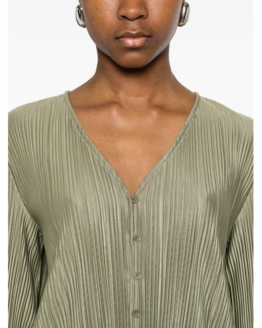 Samsøe & Samsøe Green Pleated Buttoned Shirt