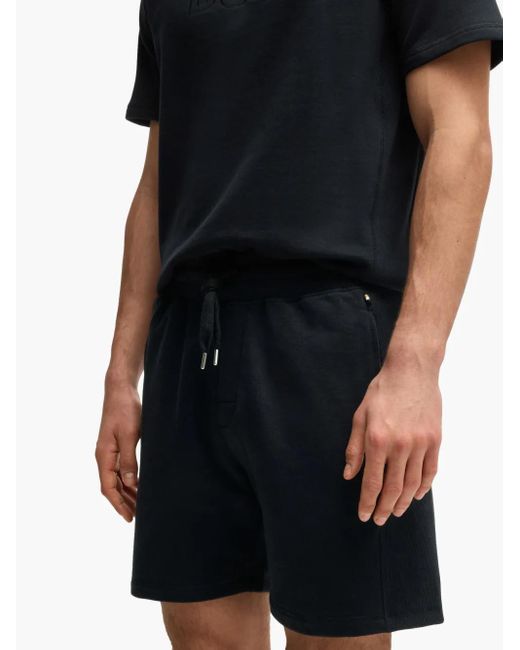 HUGO Shorts mit Kordelzug in Black für Herren