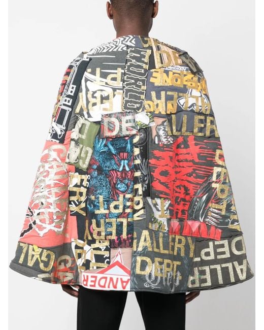 Mantella Con Design Patchwork di GALLERY DEPT. in Black da Uomo