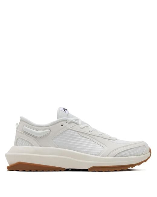 Athletic Propulsion Labs White Jogger Textured Lace-Up Sneakers