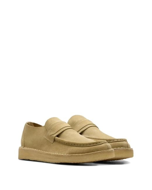 Clarks Brown Nomad "Maple Suede" Loafers for men