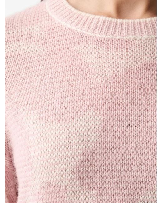 Joop! Pink Abstract-Pattern Round-Neck Sweater