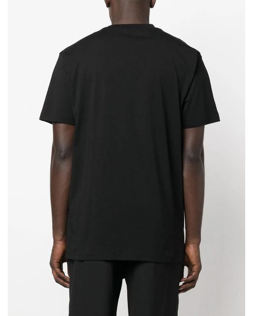 Philipp Plein Black Scratch Logo-Print T-Shirt
