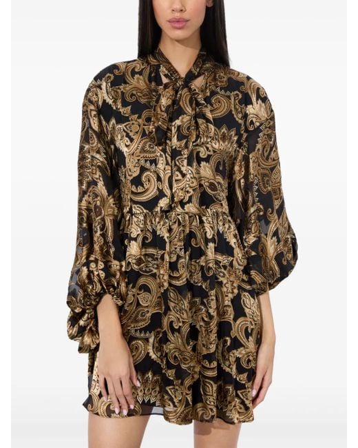 Alice + Olivia Natural Opal Minikleid