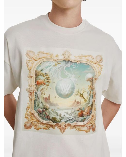 IRINA VOINEA Gray Window T-Shirt for men