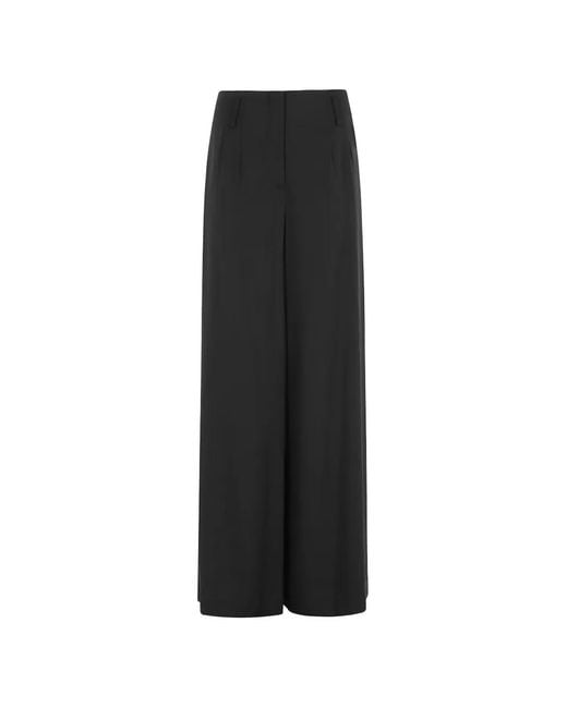 FEDERICA TOSI Black Wide-Leg Trousers