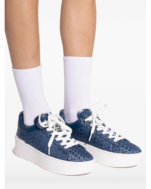 MICHAEL Michael Kors Blue Patterned Sneakers