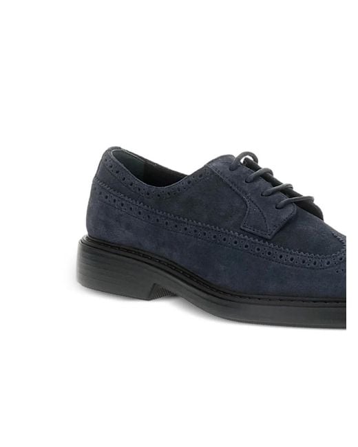Hogan Blue Derby Shoes for men