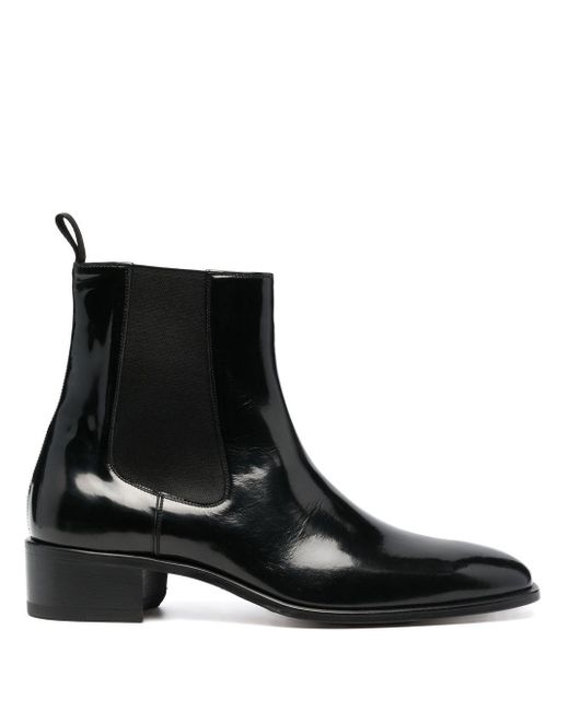 Tom Ford Patent-leather Chelsea Boots in Black for Men | Lyst Canada