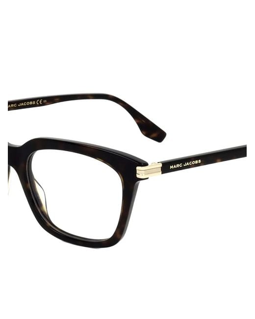 Marc Jacobs Brown Tortoiseshell-Effect Square-Frame Glasses for men