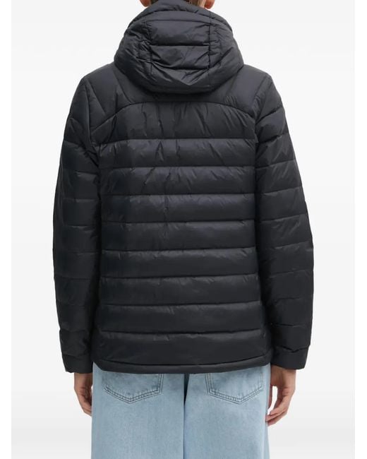 Fjallraven Black Logo-Detail Padded Jacket