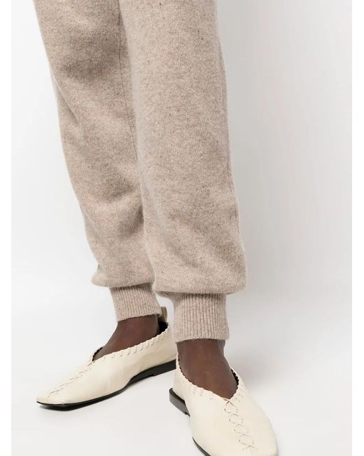 Woolrich Natural Drawstring-Waist Knitted Trousers