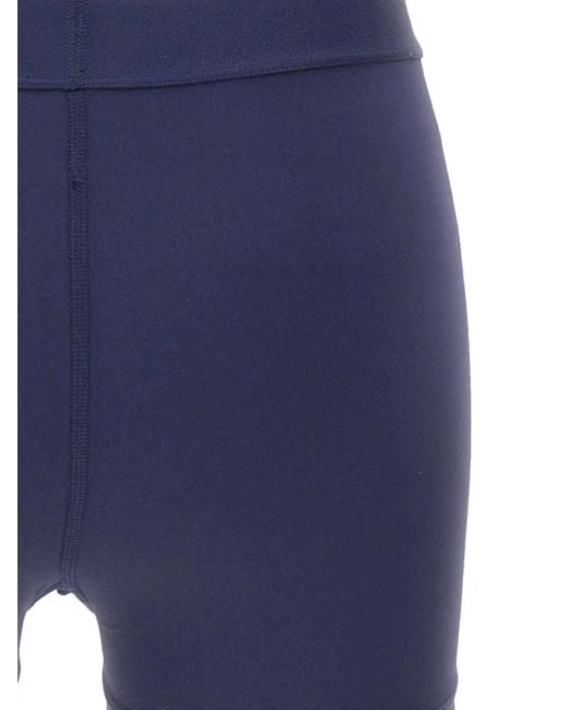 Sporty & Rich ロゴエラスティック ショートパンツ Blue