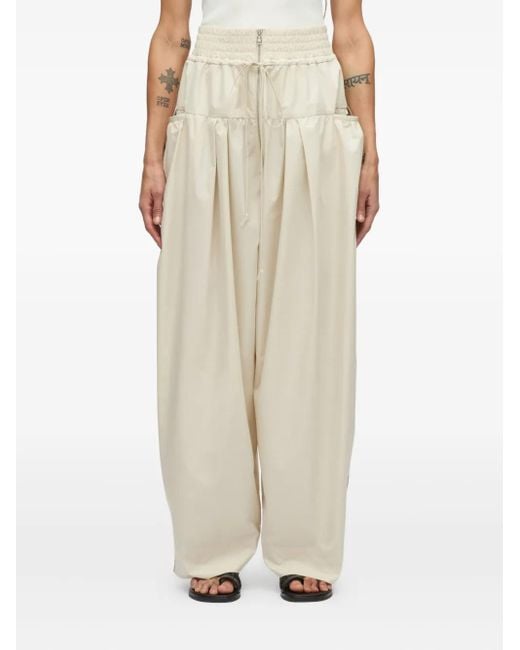 3.1 Phillip Lim Natural Pleated Panel Trousers