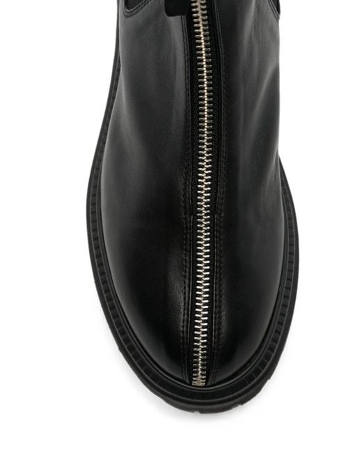 Halmanera Black Bottines Rue28 À Zip Avant
