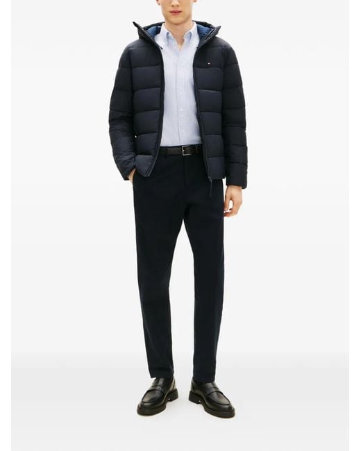 Tommy Hilfiger Blue Hooded Padded Jacket for men