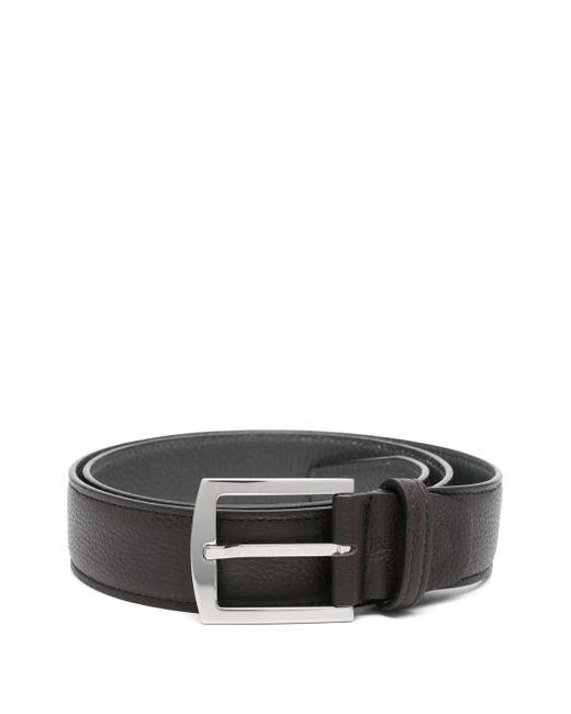 メンズ Kiton レザーベルト Gray