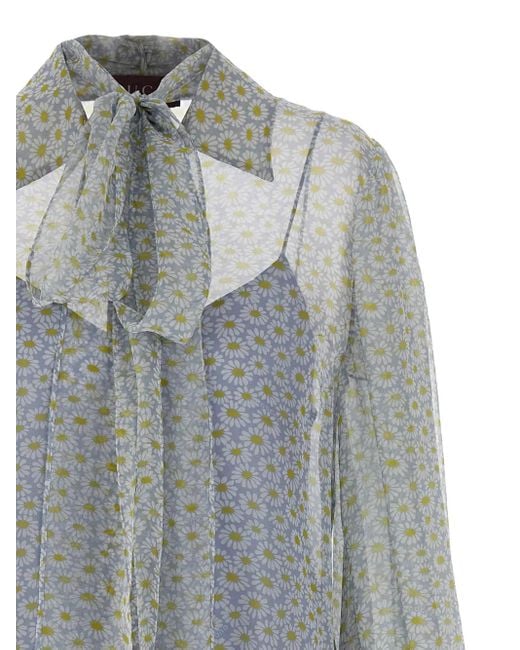 Gucci デイジープリント ブラウス Gray