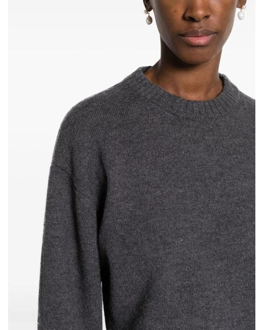 Jil Sander Black Crew-Neck Wool Jumper