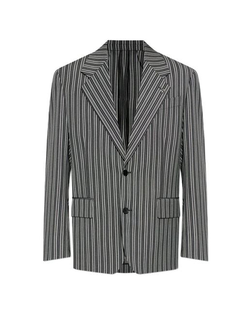 Blazer A Rayas Versace de hombre de color Gray