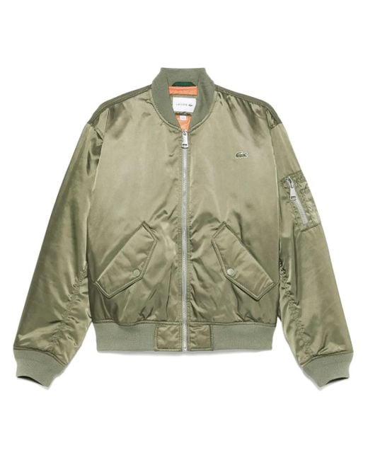 Lacoste Green Padded Bomber Jacket for men
