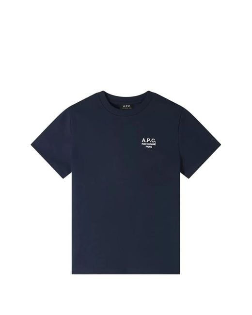 A.P.C. Blue Rue Madame T-Shirt for men