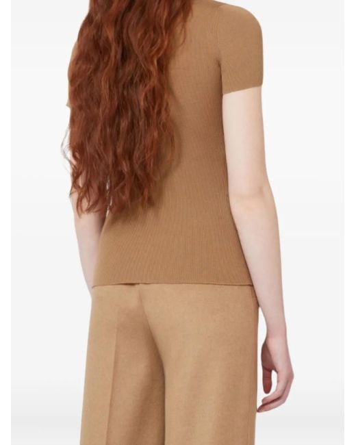 Max Mara タートルネック トップ Brown