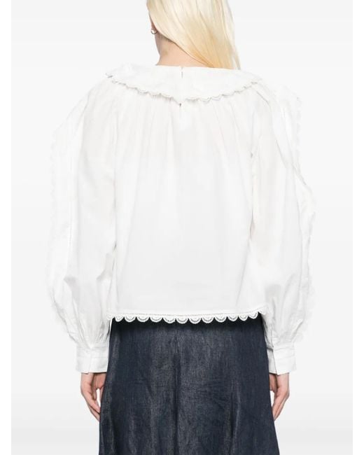 Blouse Layla Ulla Johnson en coloris White