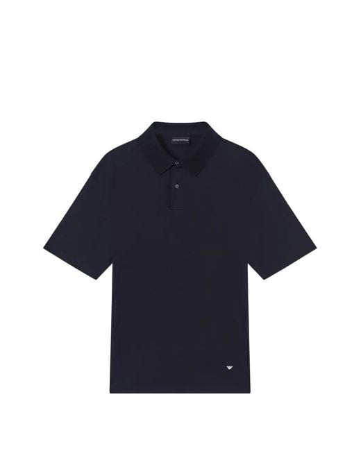 Emporio Armani メンズ ブルー ロゴ ポロシャツの通販はau PAY