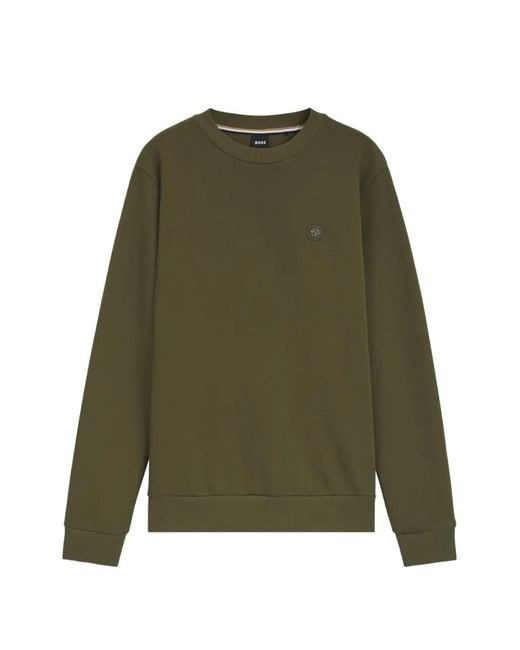 Boss Green Sweat En Coton Mélangé Avec Monogramme Double B for men