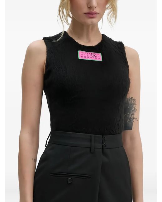 MM6 by Maison Martin Margiela Black Numbers-Motif Body