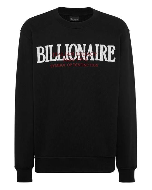 Sudadera con cuello redondo Billionaire de hombre de color Black