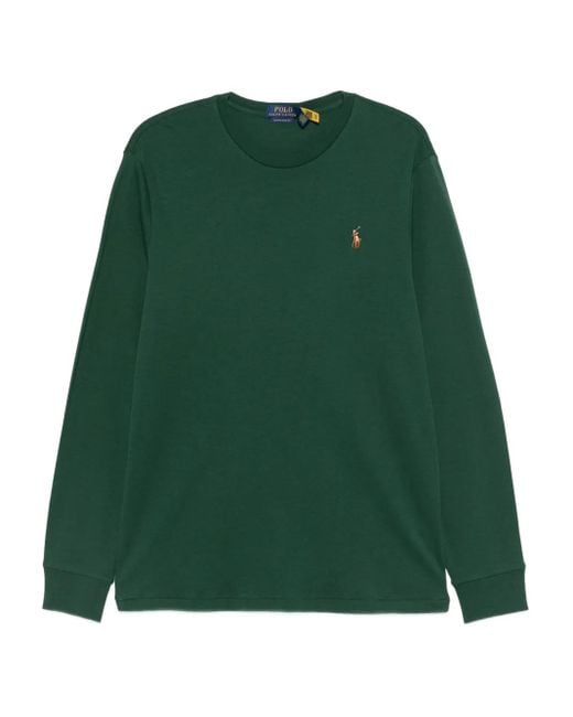 Maglione A Girocollo A Maniche Lunghe di Polo Ralph Lauren in Green da Uomo