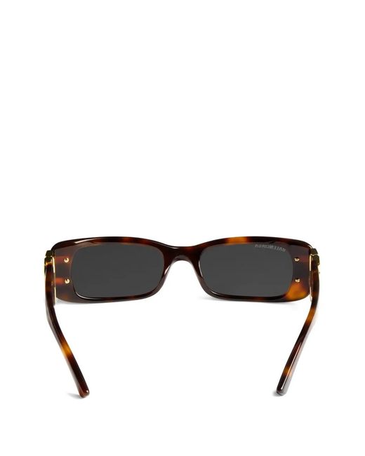 Balenciaga Black Rectangle-Frame Sunglasses