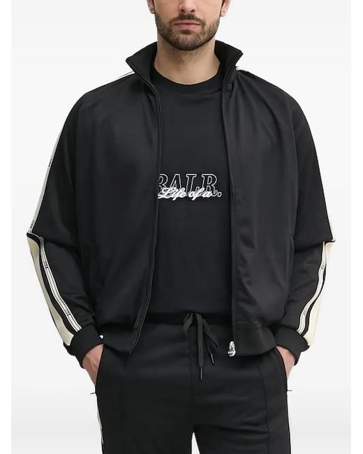 BALR Black Stripe-Detail Sweatshirt for men