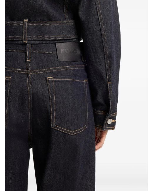 HUGO Blue Cuffed Jeans