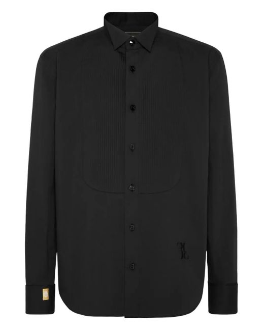 Billionaire Black Cotton Shirt for men