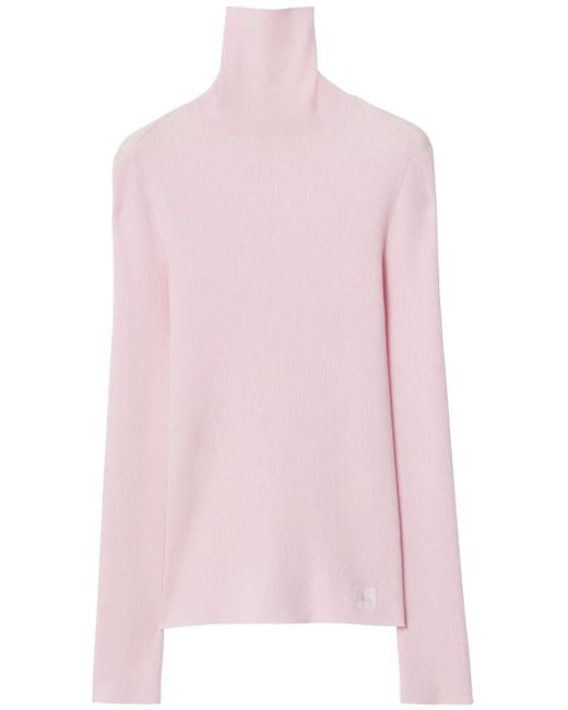 Jersey con parche Equestrian Knight Burberry de color Pink