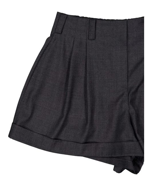 Givenchy Gray Tailored Wool Shorts